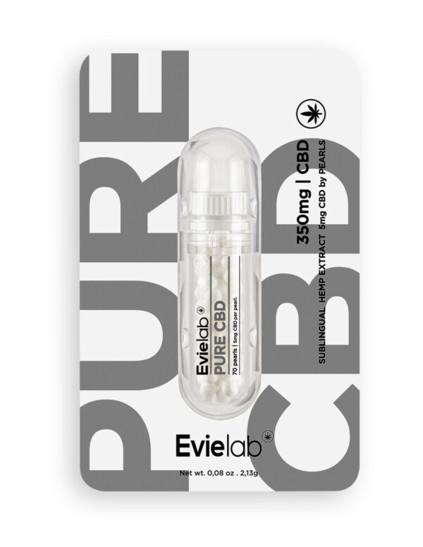 Perles cbd Evielab Pure CBD Packaging