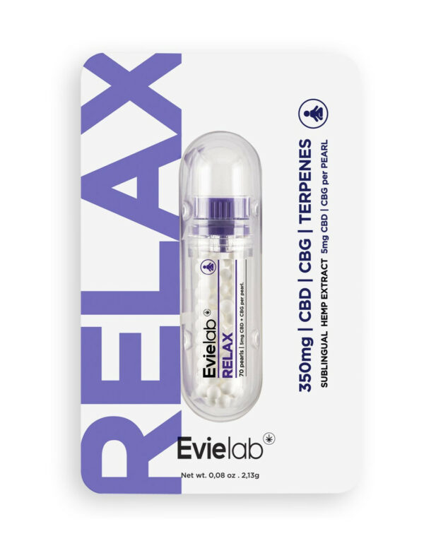 Perles cbd Evielab Relax Packaging