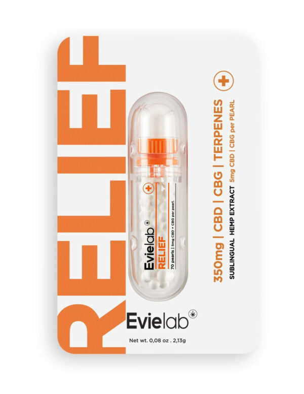 Perles cbd Evielab Relief Packaging