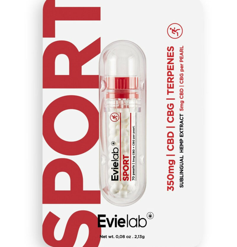 Perles cbd Evielab Sport Packaging